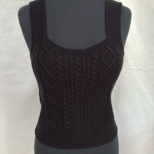 Cropped Sweater Tank New, Without Tags